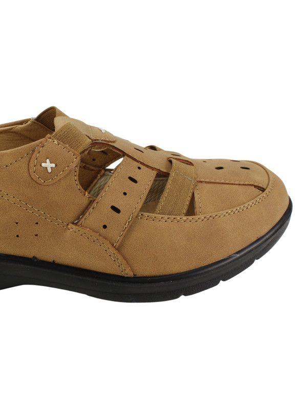 Sandalia New Walk Franciscana Camel-3