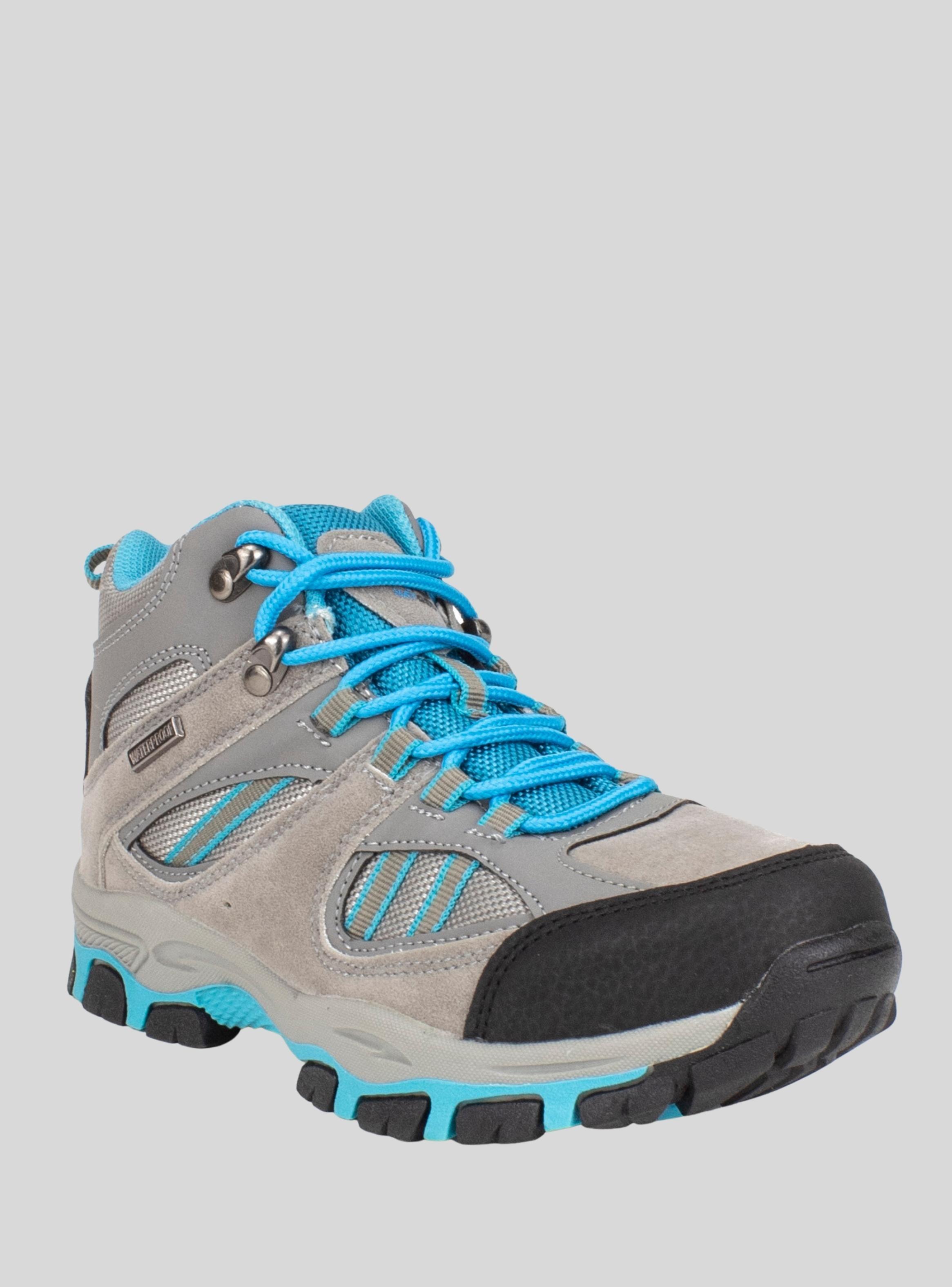 Botín Nat Geo Kids Gris y Celeste Waterproof-1