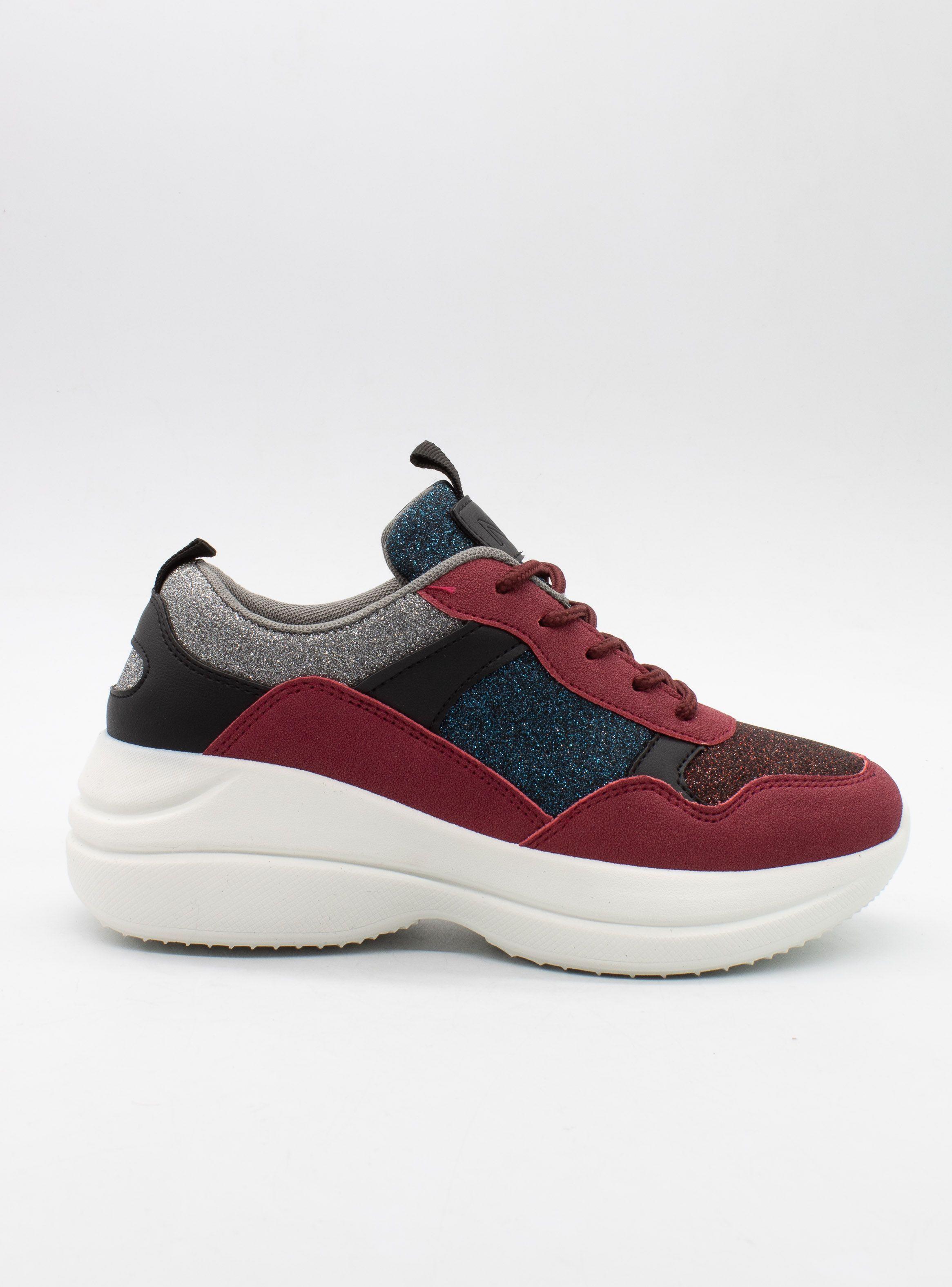 Zapatilla New Walk Shine Burdeo-1