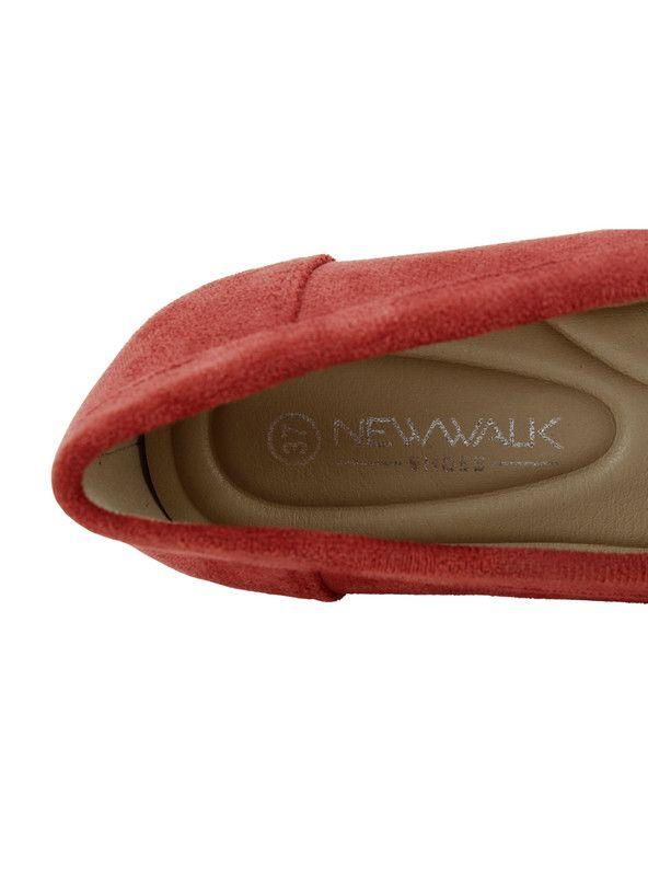 Mocasín New Walk Slip On Confort Rojo-4