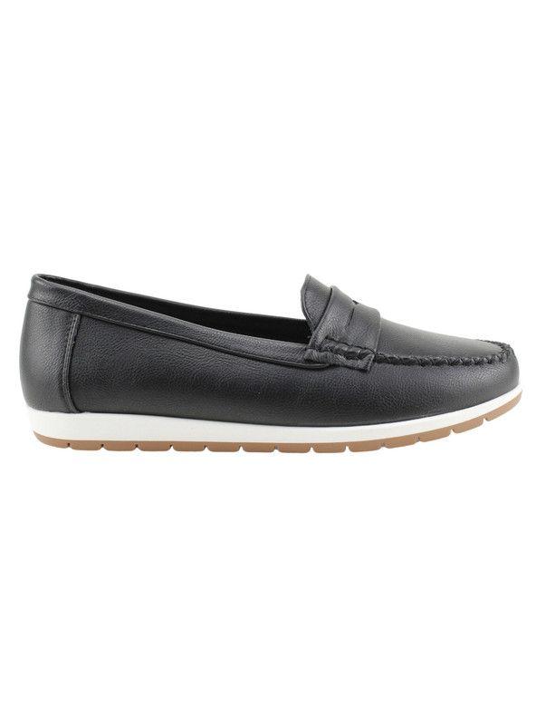 Mocasín New Walk Bianca Negro-0