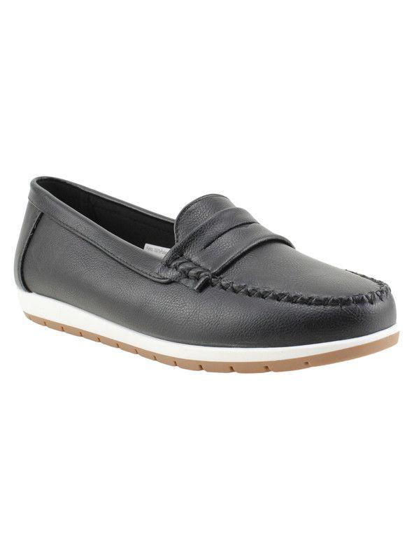Mocasín New Walk Bianca Negro-1