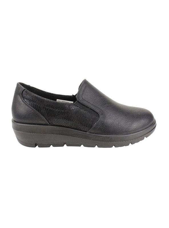 Zapato New Walk Confort Elasticado Negro-0