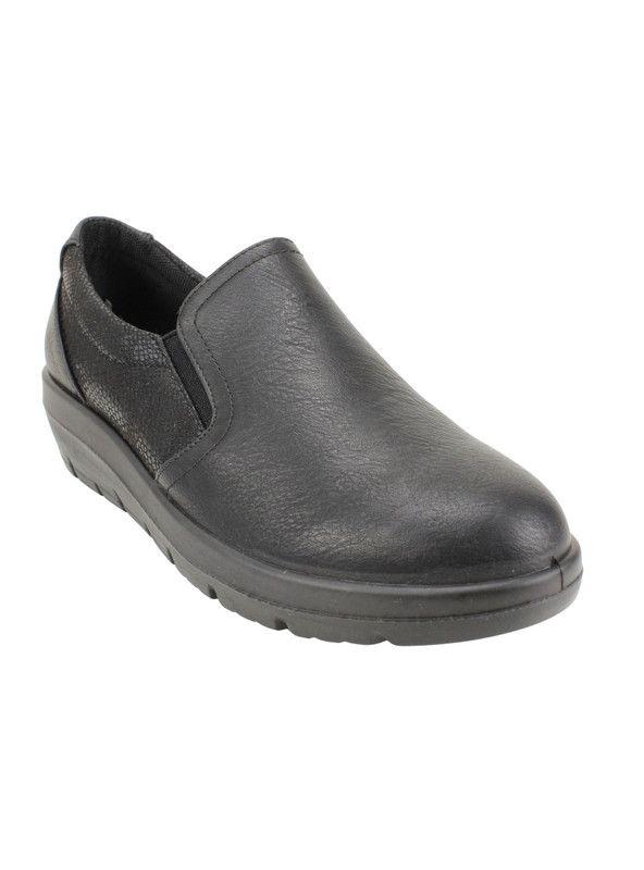 Zapato New Walk Confort Elasticado Negro-1