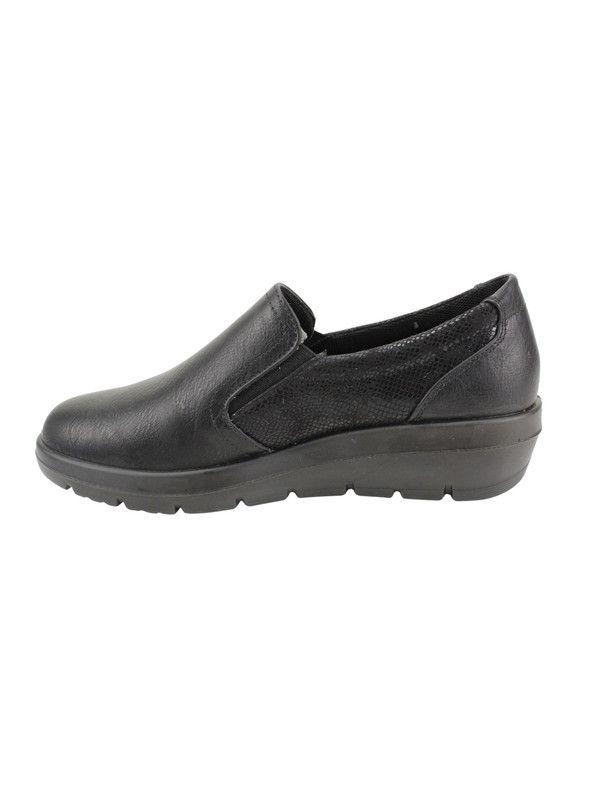 Zapato New Walk Confort Elasticado Negro-2