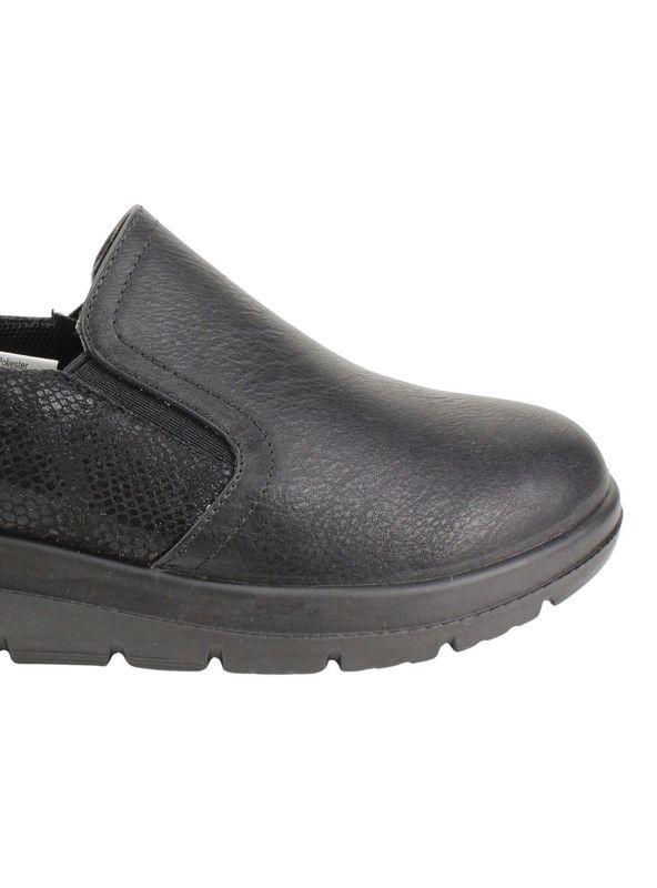 Zapato New Walk Confort Elasticado Negro-3