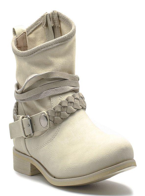 BOTIN MODA NEW WALK  JW056-A6-D0  | Beige |-0