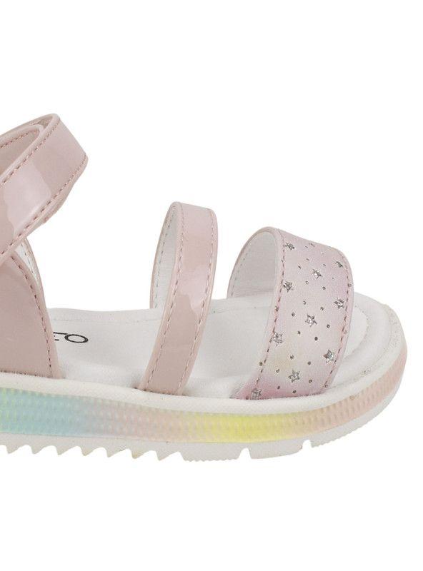 Sandalia Nat Geo Kids Arcoíris Rosa-4