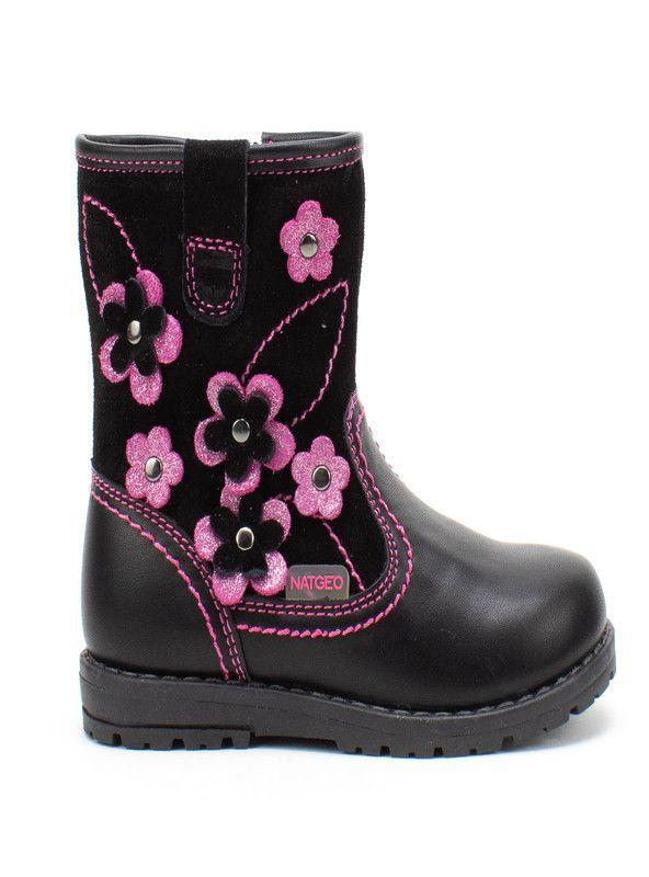 BOTIN NIÑA NATGEO XY10023-90 ( 20-27)  | Negro |-1