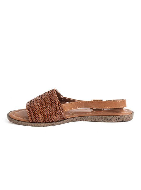 Sandalia Agua de Coco Trenzada Camel-1
