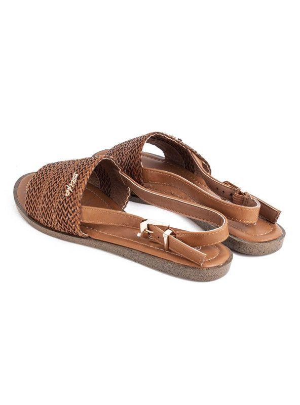 Sandalia Agua de Coco Trenzada Camel-4