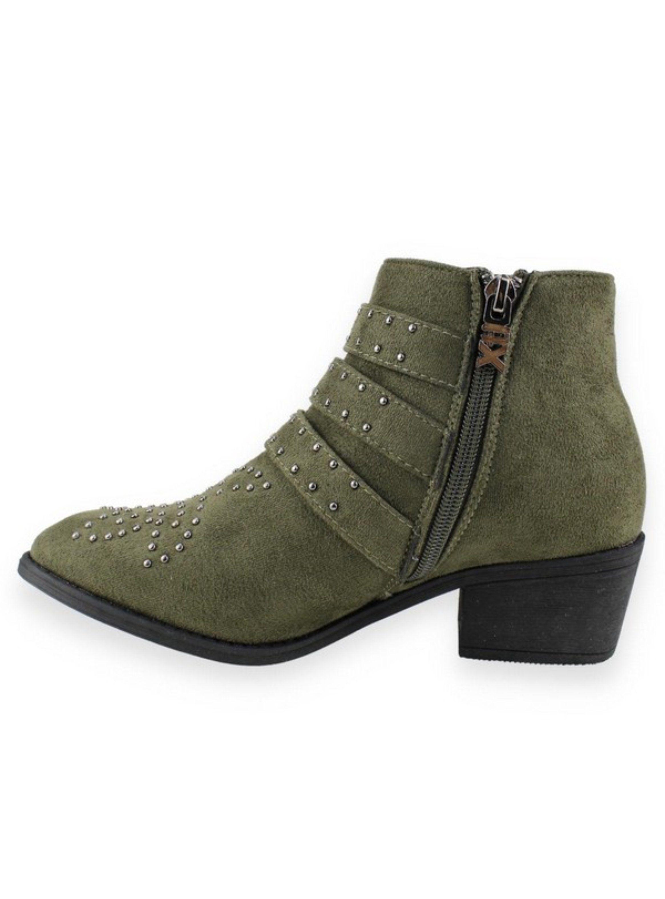 Botín Vaquero Xti Verde Petróleo-2