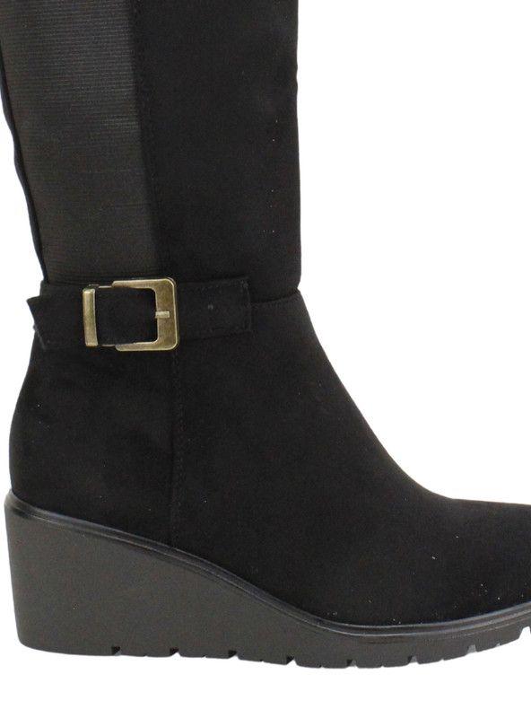 Bota New Walk Cuña Suey Negra-4