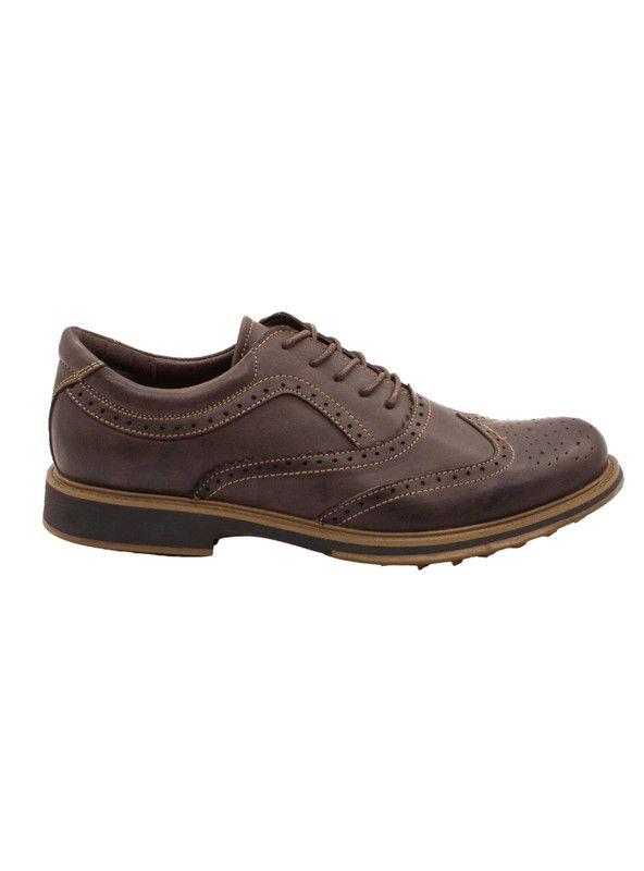 Zapato Nat Geo Oxford Cuero Café-0
