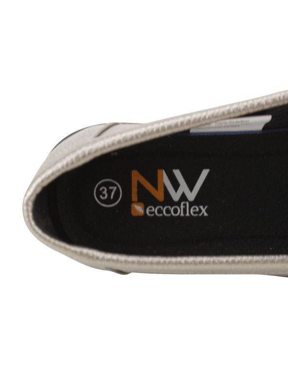 Mocasín New Walk Plataforma Confort Plateado-4