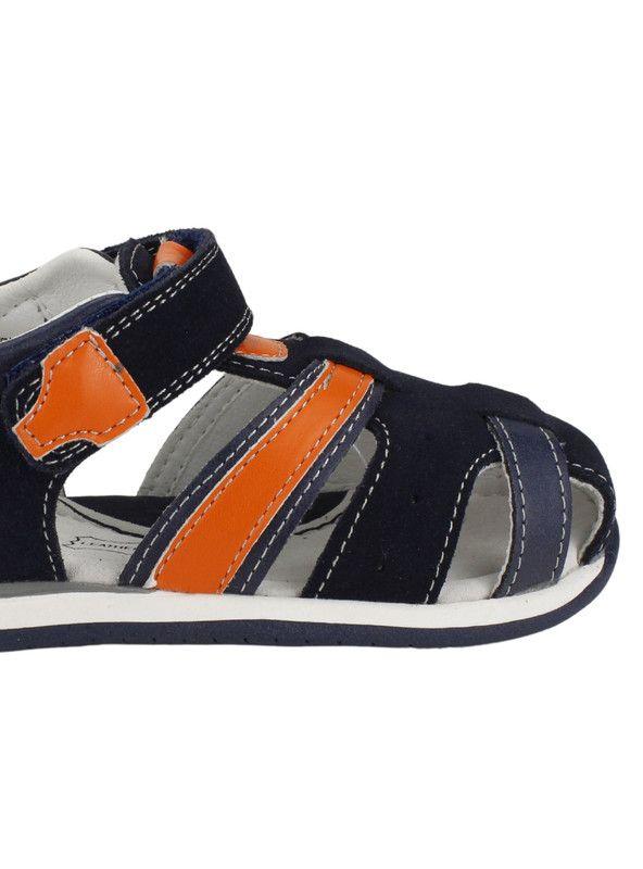 Sandalia Nat Geo Kids Infantil Cuero Azul Marino-3