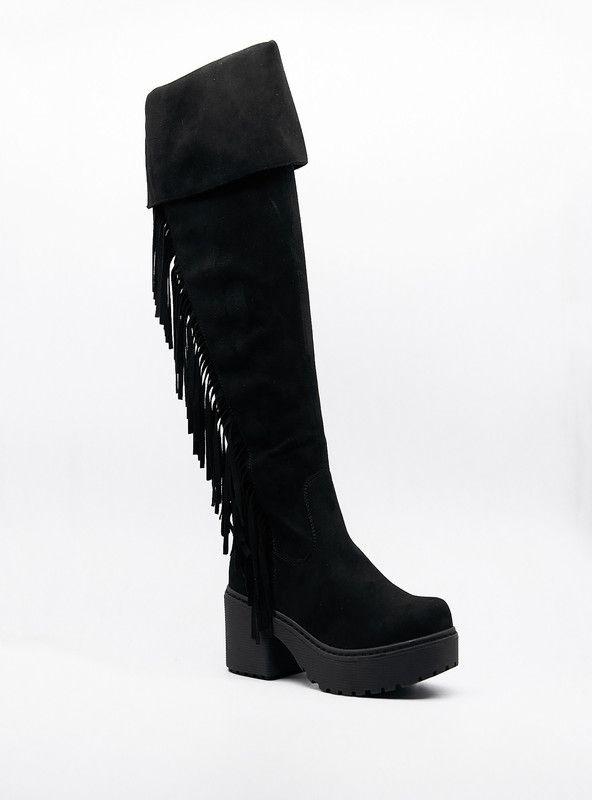 BOTA MUJER MODA NEW WALK 14570-006-90 (35-40) | Negro |-0