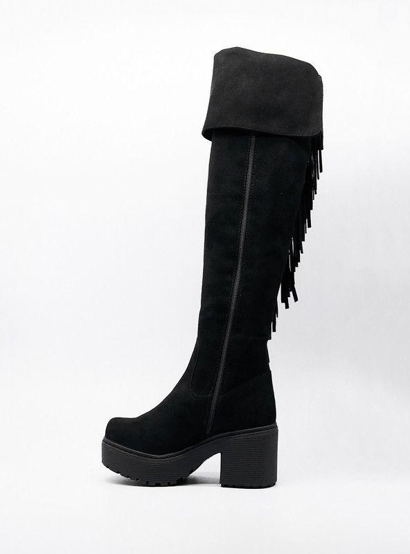BOTA MUJER MODA NEW WALK 14570-006-90 (35-40) | Negro |-3