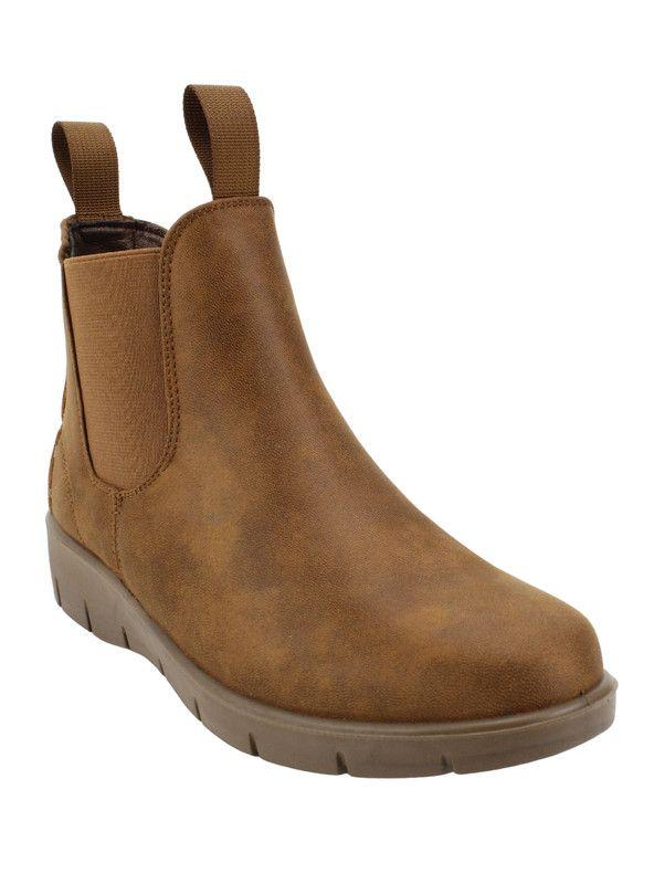 Botín New Walk Doble Tirador Camel-2