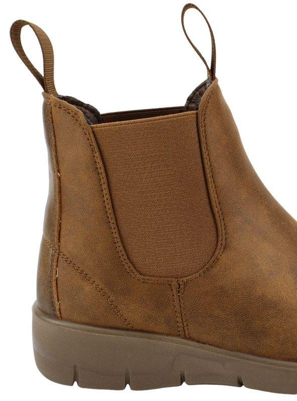 Botín New Walk Doble Tirador Camel-4