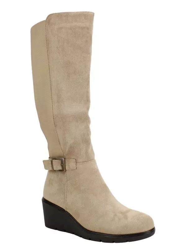 Bota New Walk Cuña Suey Crema-2