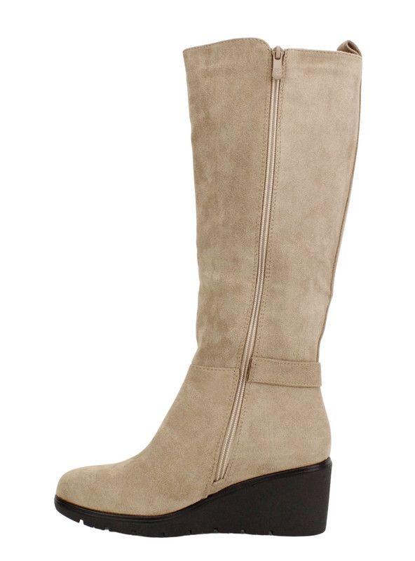 Bota New Walk Cuña Suey Crema-3