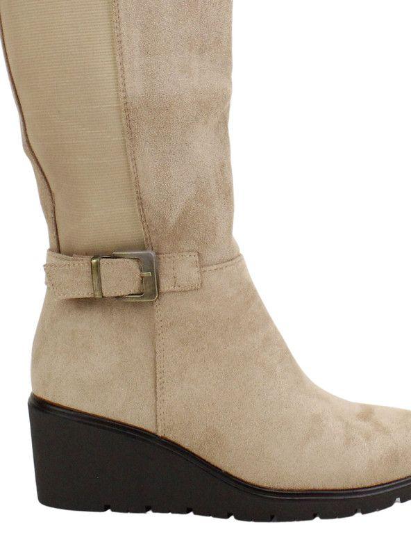 Bota New Walk Cuña Suey Crema-4