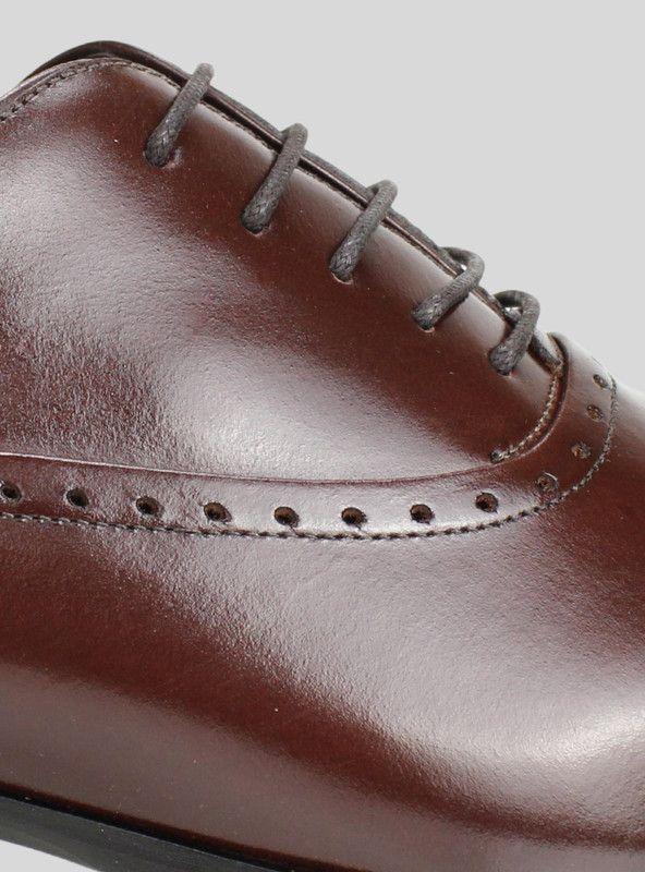 Zapato Versace 1969 Oxford Cuero Café-3