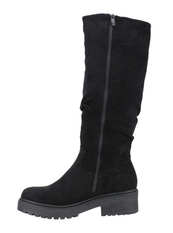 Bota Microfibra Negra-2