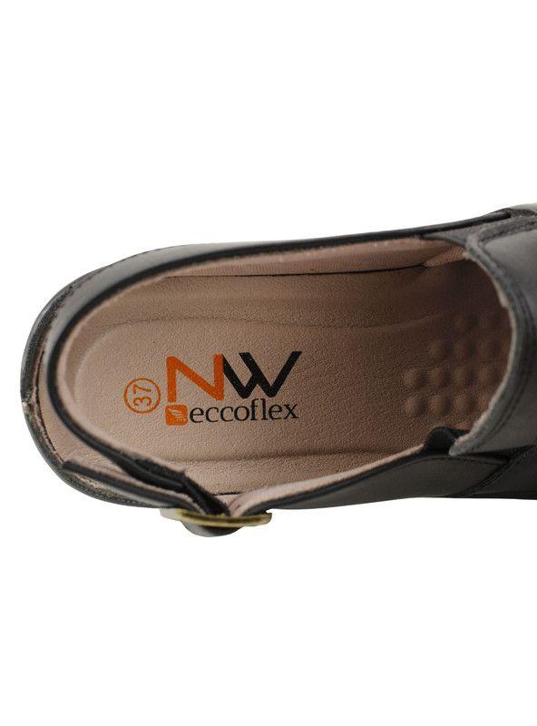 Sandalia New Walk Ortopédica Negra-4