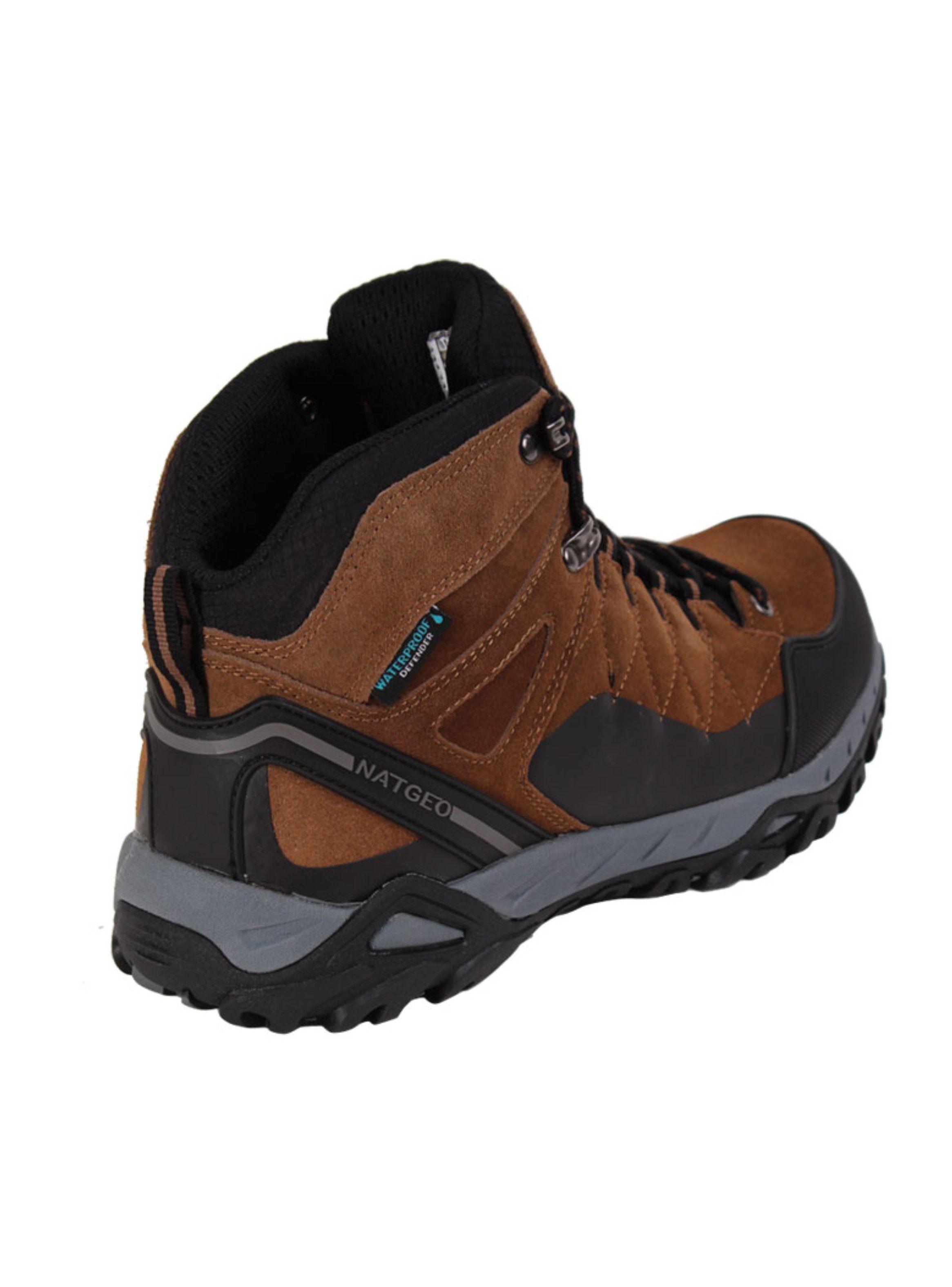 Botín Cuero Waterproof Brown-2