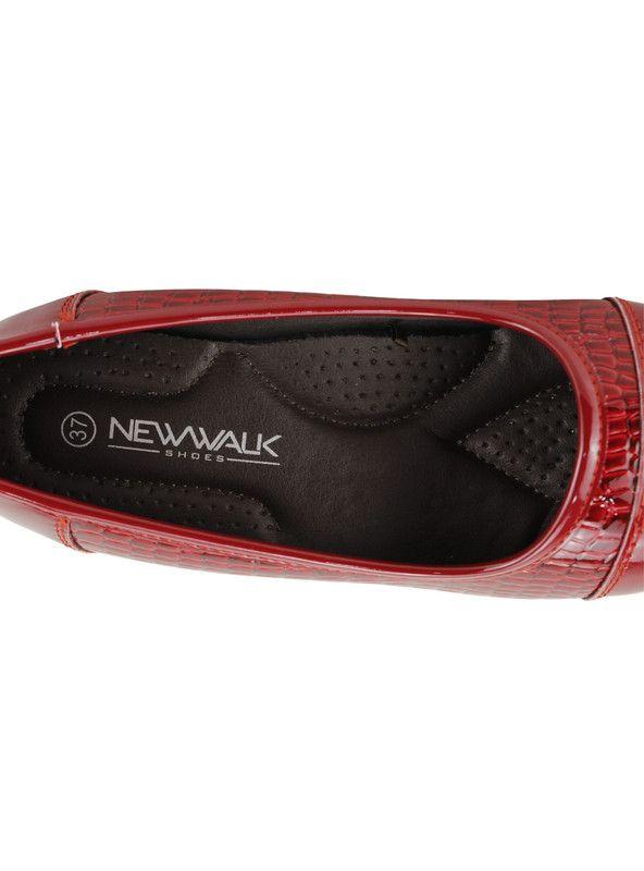 Zapato New Walk Reptil Shine Rojo-3