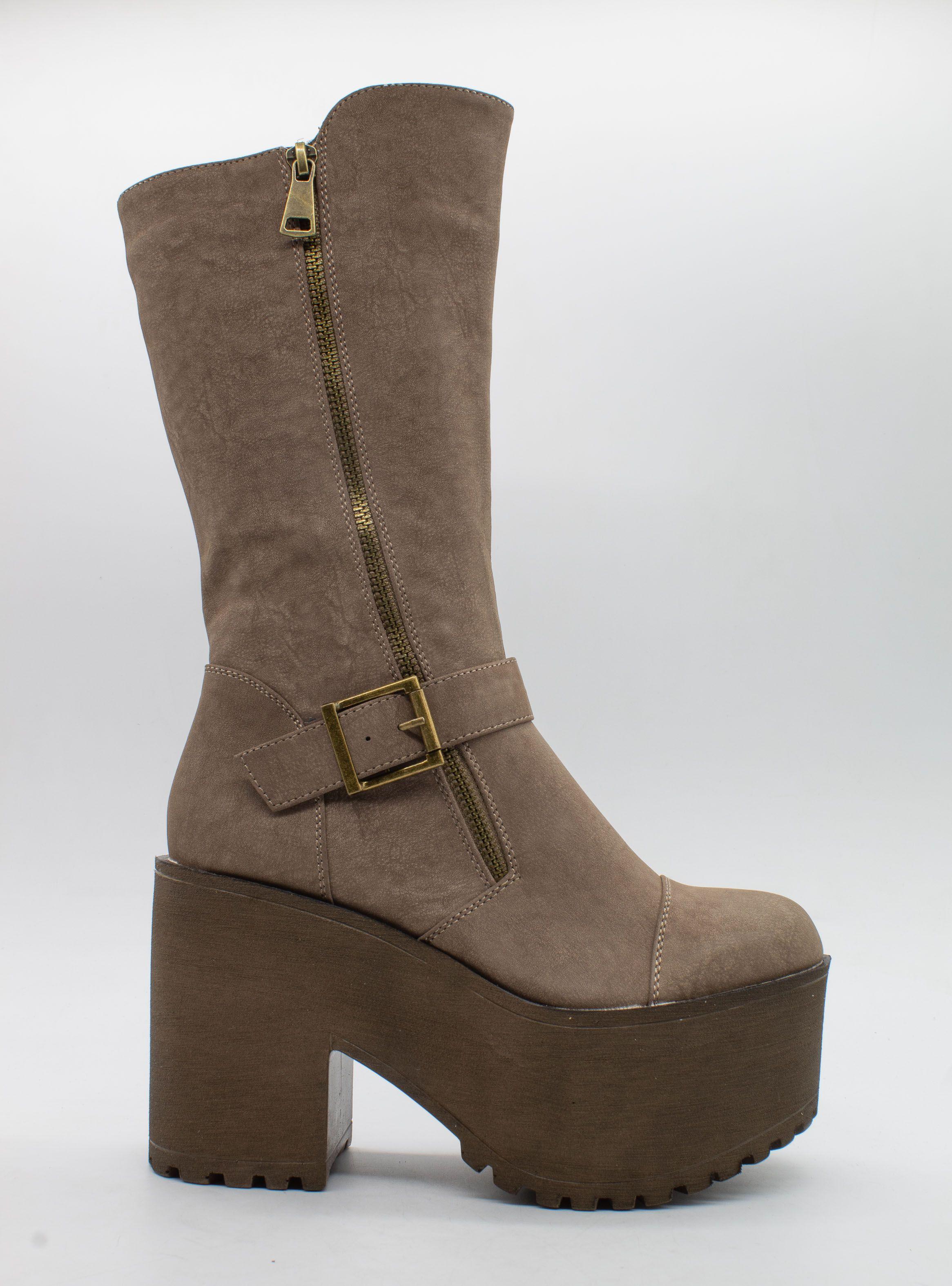 Bota New Walk Broche Khaki-1