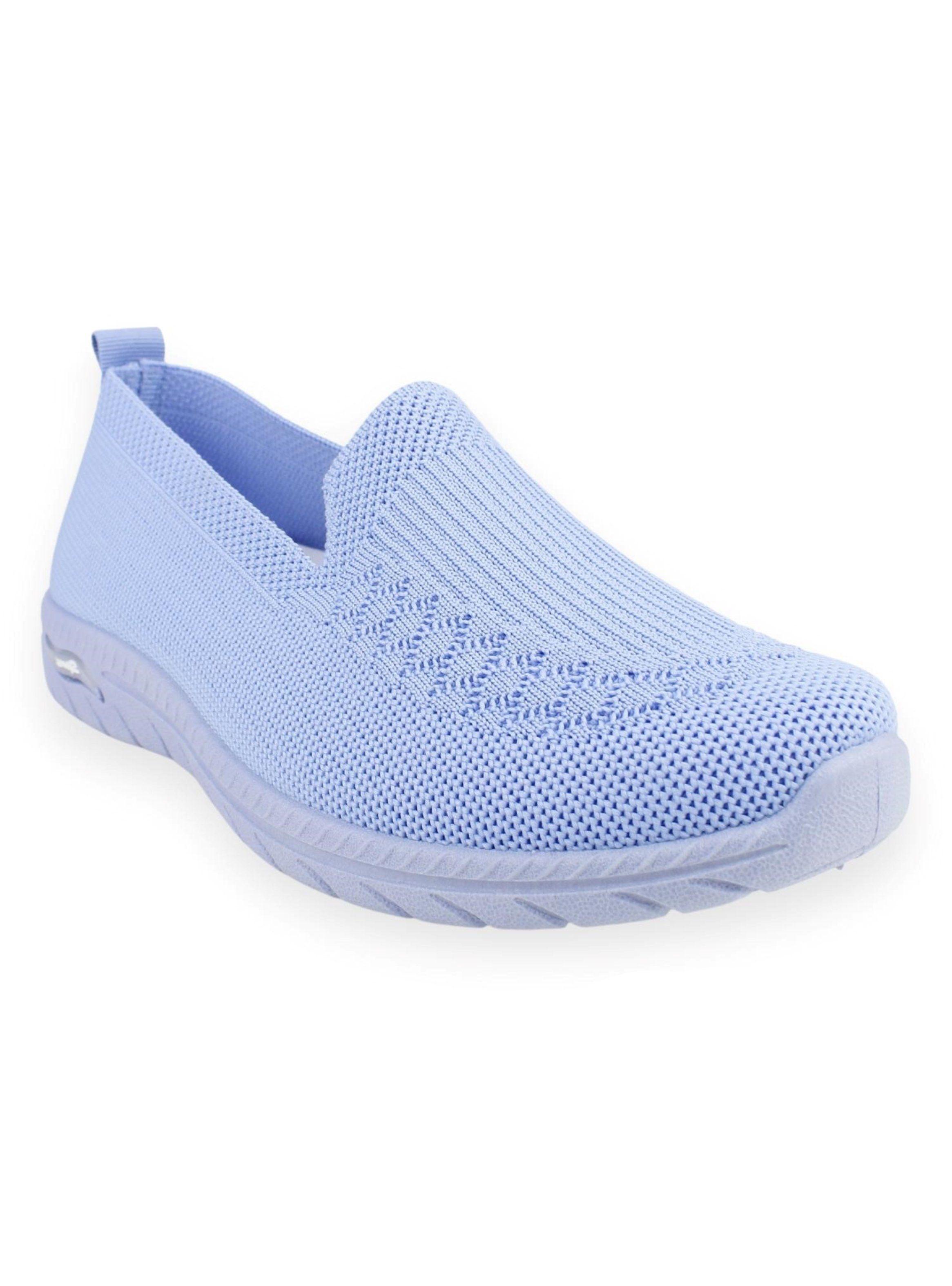 Zapatilla New Walk Casual Malla Celeste-1