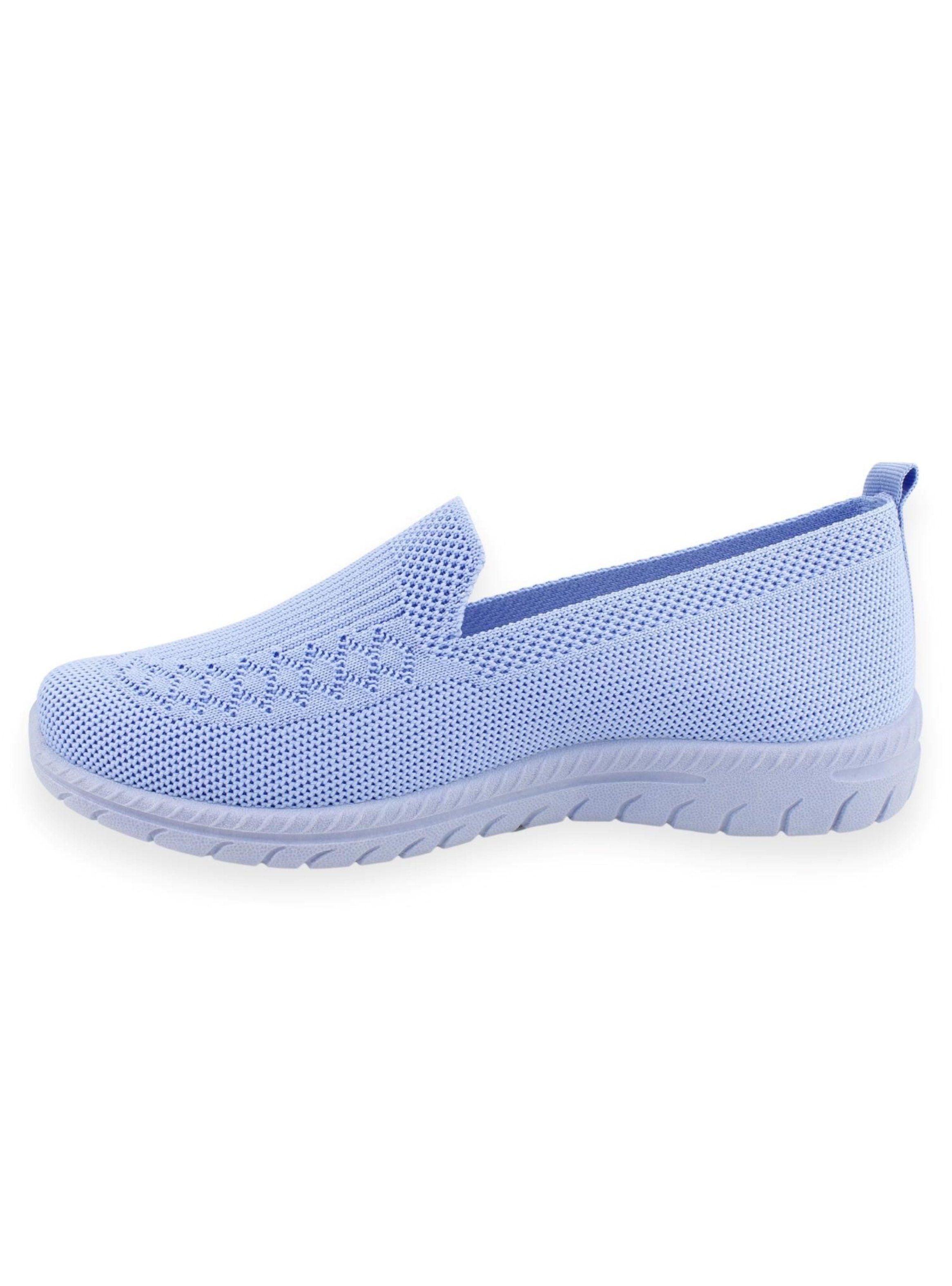 Zapatilla New Walk Casual Malla Celeste-2