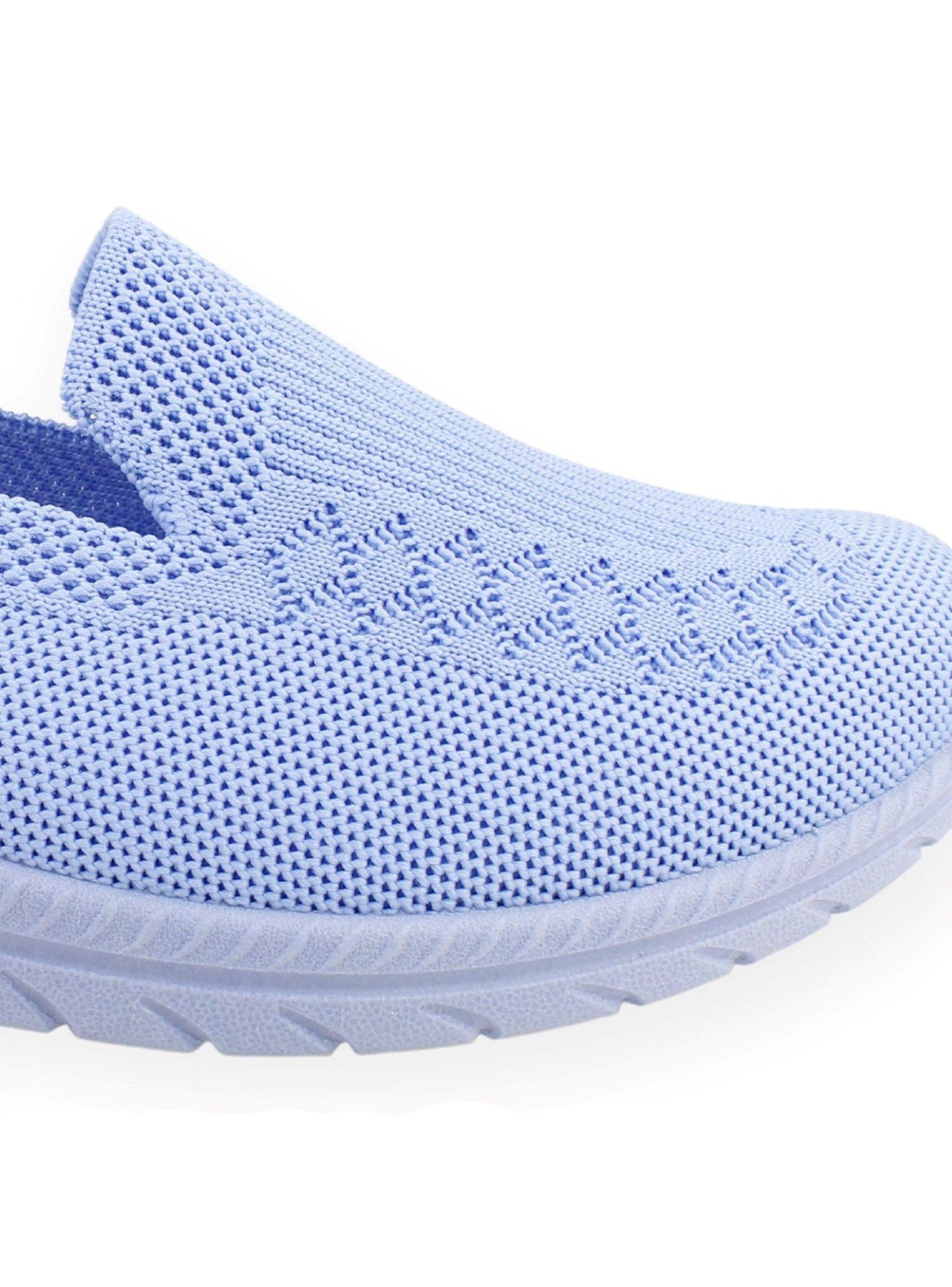Zapatilla New Walk Casual Malla Celeste-3