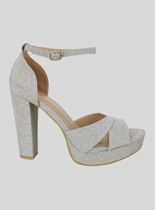 Sandalia New Walk Brillos Plateada-0