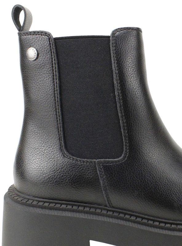 Botín Romano Slip On Cuero Negro-4