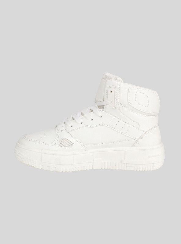 Zapatilla New Walk Caña Alta Blanca-2