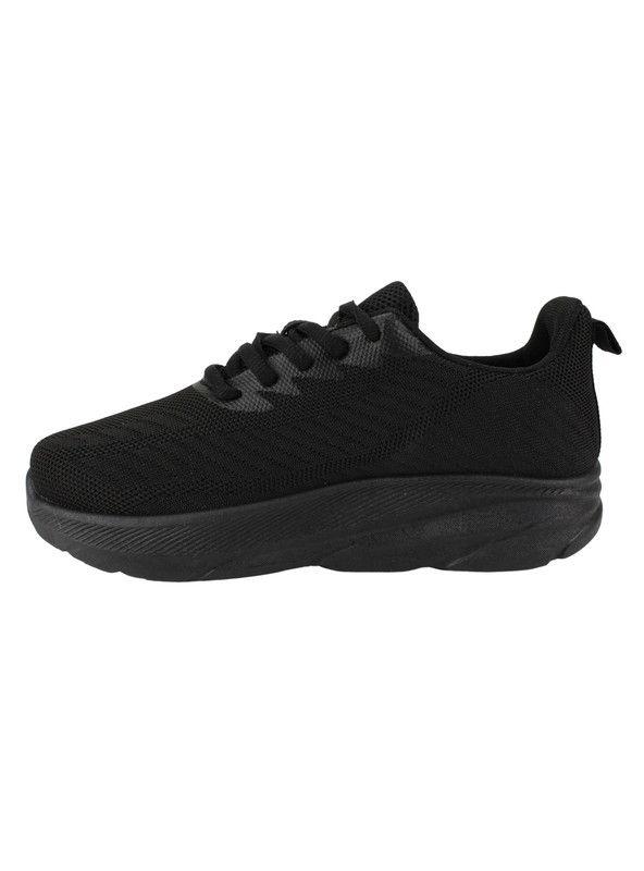 Zapatilla New Walk Mesh Plataforma Negra-2