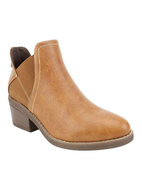 Botín New Walk Elástico Slip On Camel-2