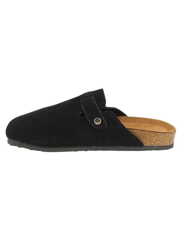 Zueco New Walk Suede Negro-2