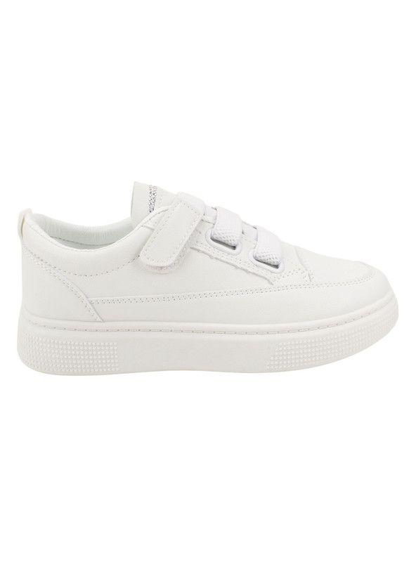 Zapatillas New Walk Brillos Plataforma Blanca-0