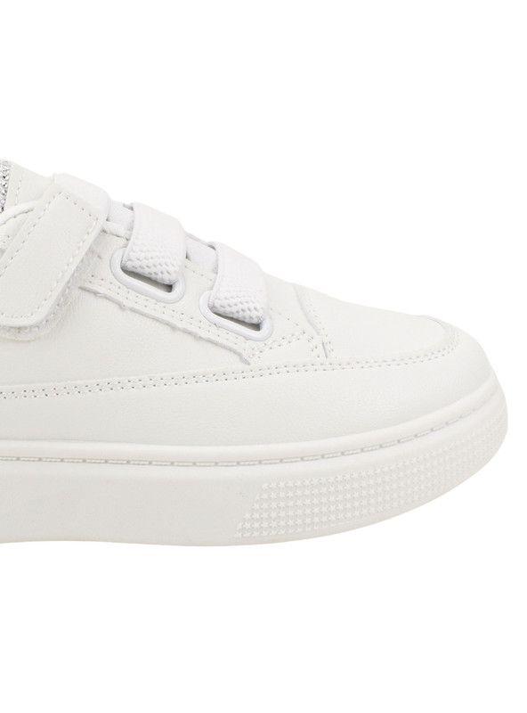 Zapatillas New Walk Brillos Plataforma Blanca-3