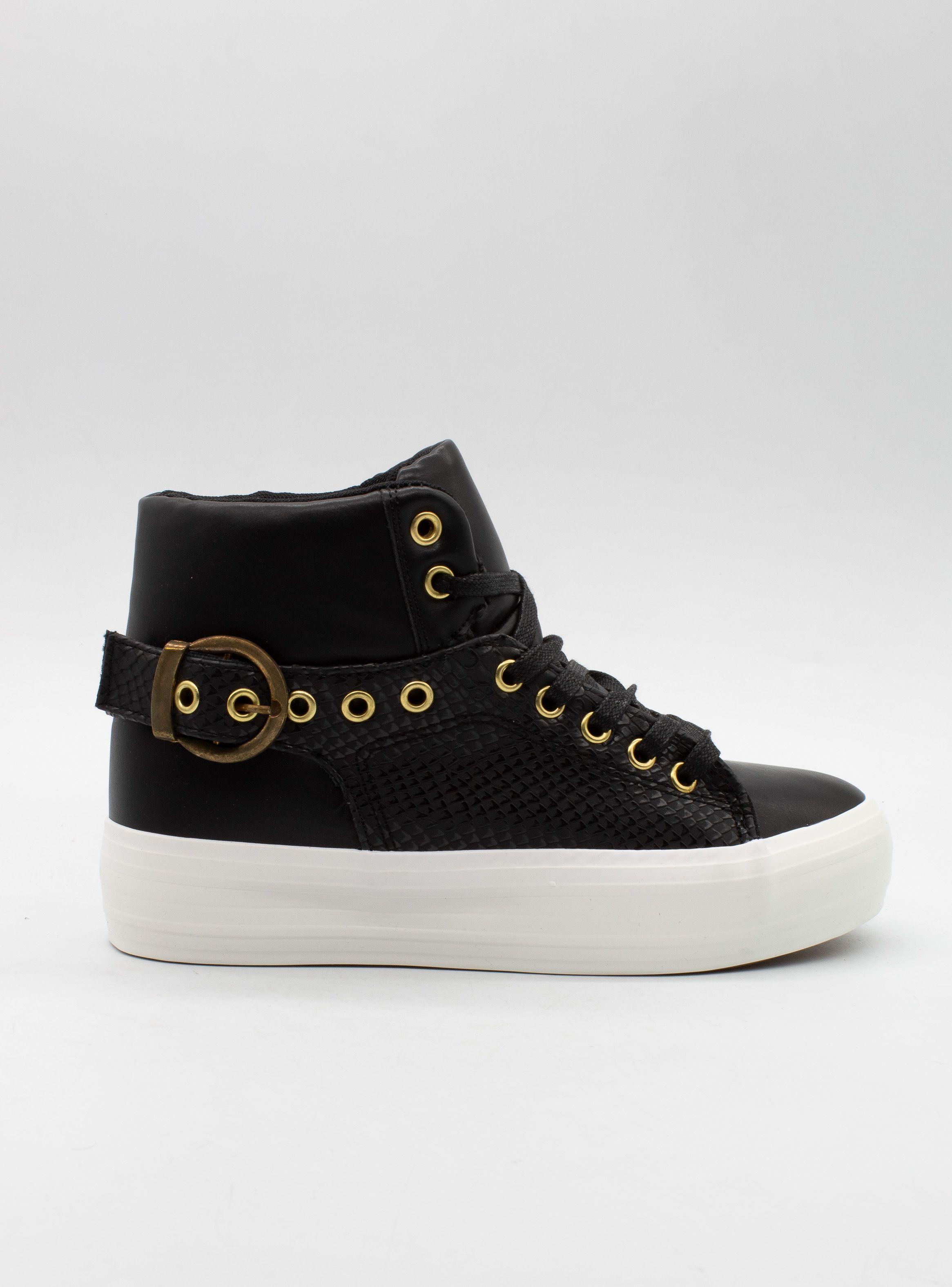 Zapatilla New Walk Caña Negra-1