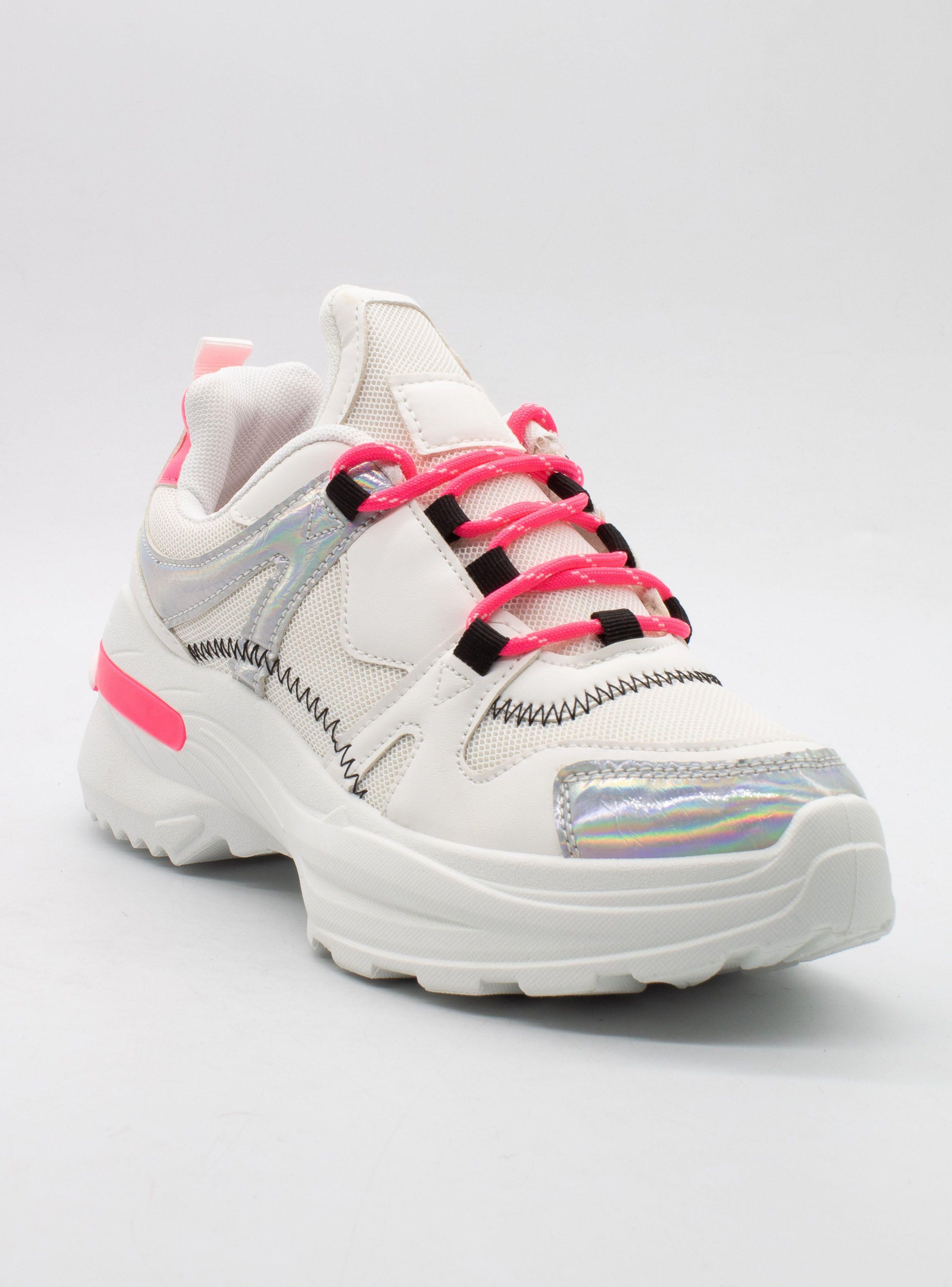 Zapatilla New Walk Neón Rosado-0