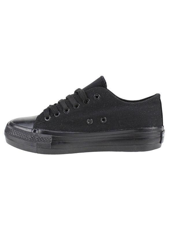 Zapatilla New Walk Lona Los Angeles Negra-2