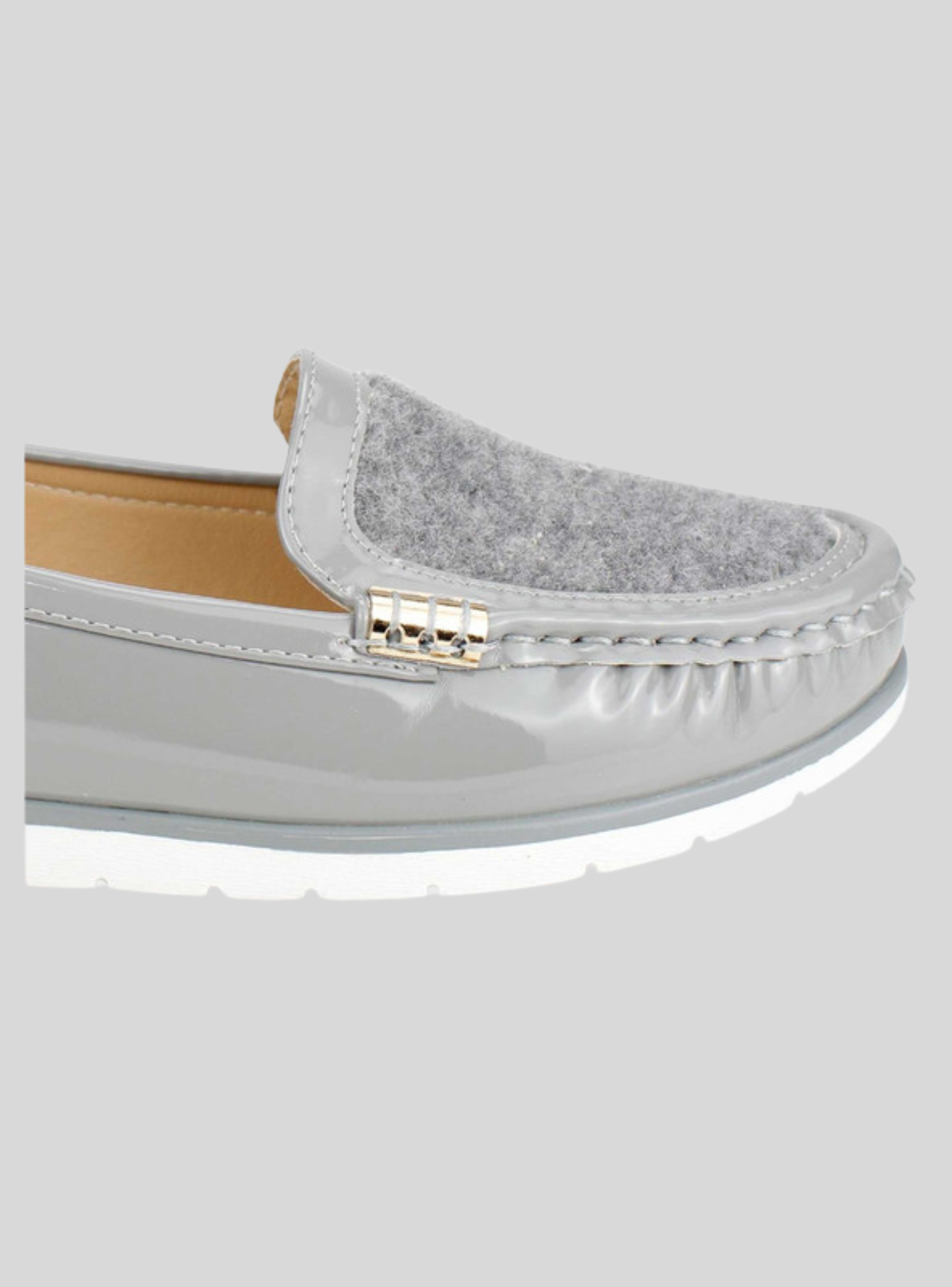 Mocasín New Walk Casual Gris-1