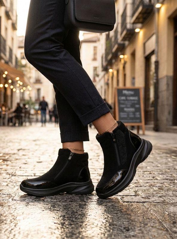 Botín New Walk Urban Glow Negro-1