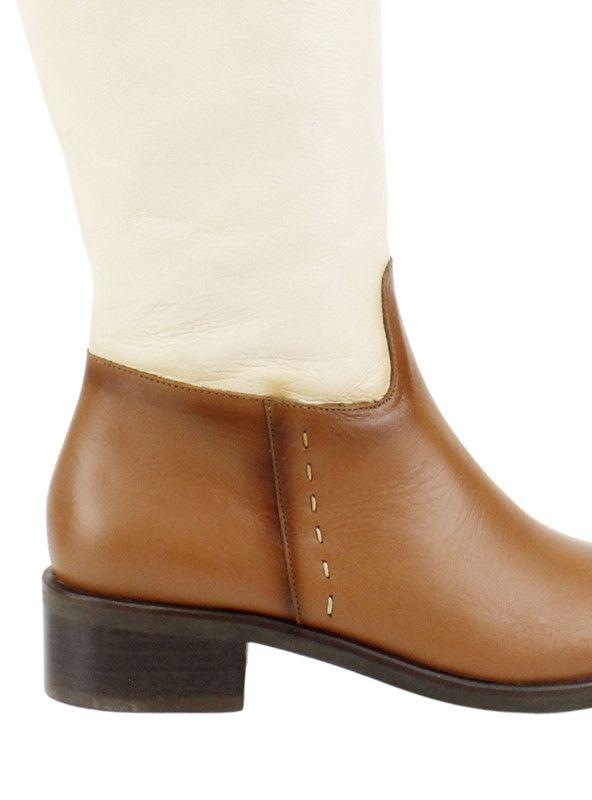 Bota Exs Equitación Cuero Bicolor-4